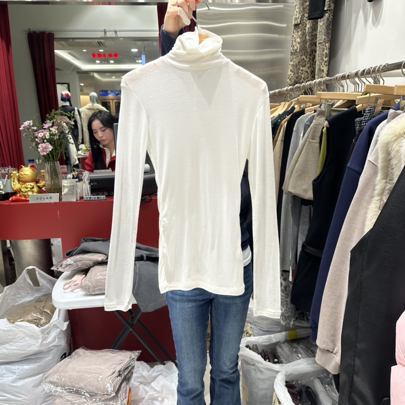 SOLAR韓國直郵㊣女士新款熱賣真品休閑時尚推薦職業長袖T恤SOLAR長袖T恤圖色1