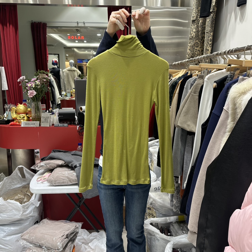 SOLAR韓國直郵㊣女士新款熱賣真品休閑時尚推薦職業長袖T恤SOLAR長袖T恤圖色2