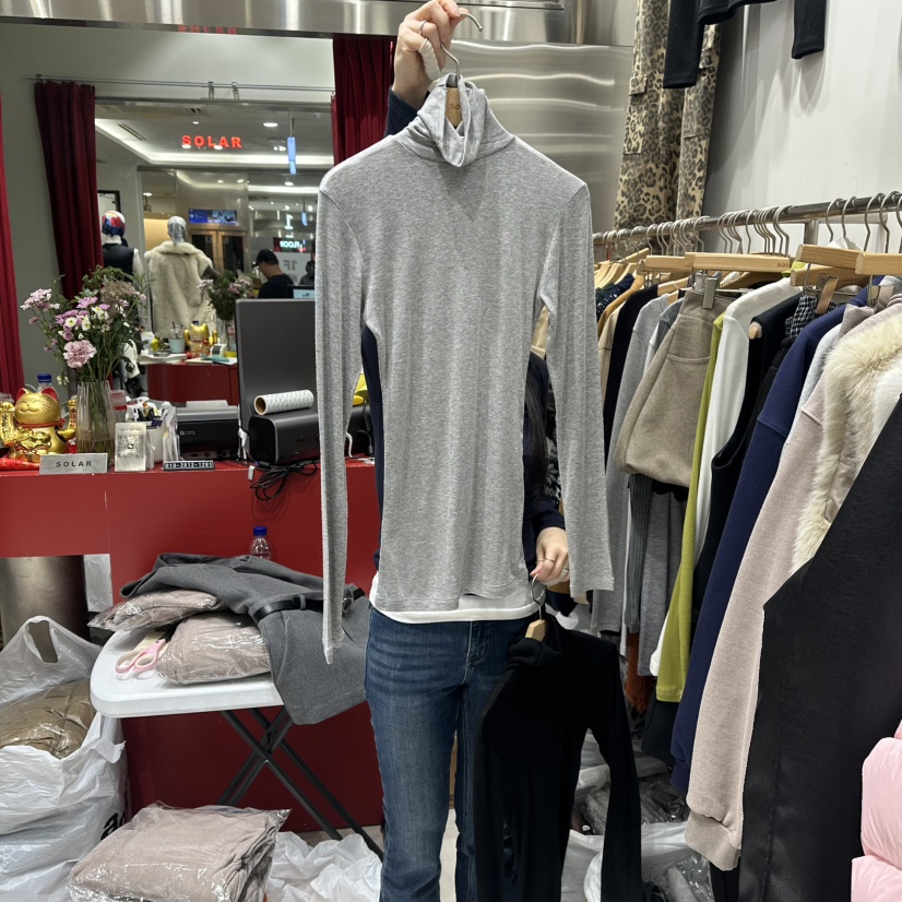 SOLAR韓國直郵㊣女士新款熱賣真品休閑時尚推薦職業長袖T恤SOLAR長袖T恤圖色3