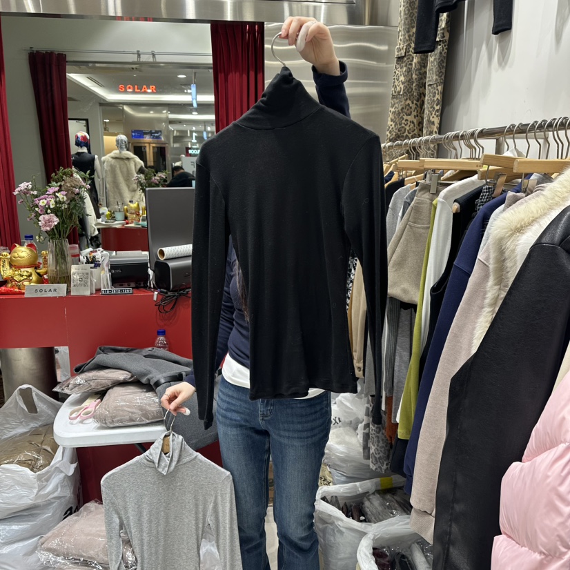 SOLAR韓國直郵㊣女士新款熱賣真品休閑時尚推薦職業長袖T恤SOLAR長袖T恤圖色4