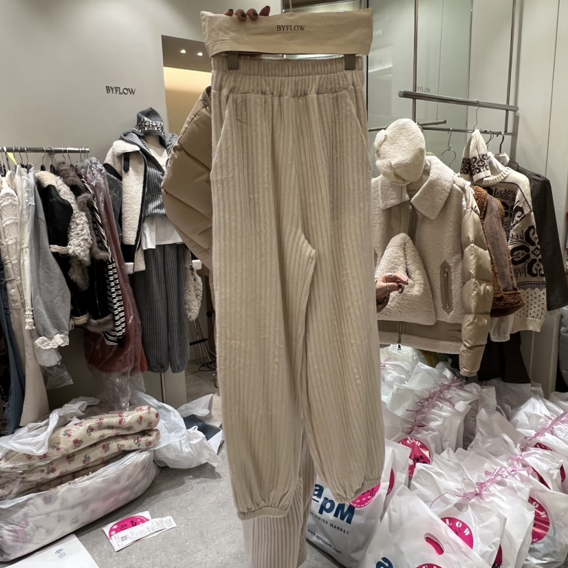 BY FLOW韓國代購㊣女士新品人氣真品熱賣休閑休閑褲安哥拉BY FLOW休閑褲圖色2