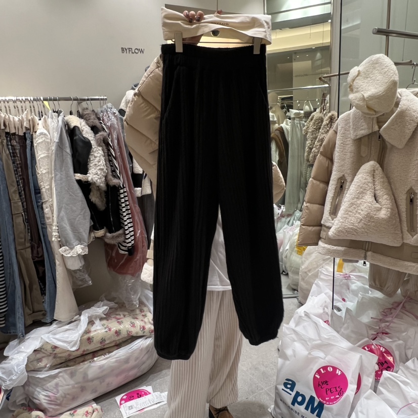 BY FLOW韓國代購㊣女士新品人氣真品熱賣休閑休閑褲安哥拉BY FLOW休閑褲圖色3