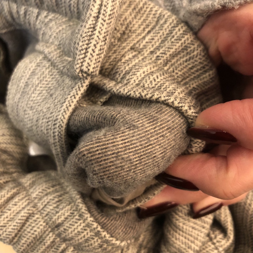 OUTRENE東大門㊣實拍女士新款真品休閑熱賣休閑褲人字紋拉絨OUTRENE休閑褲