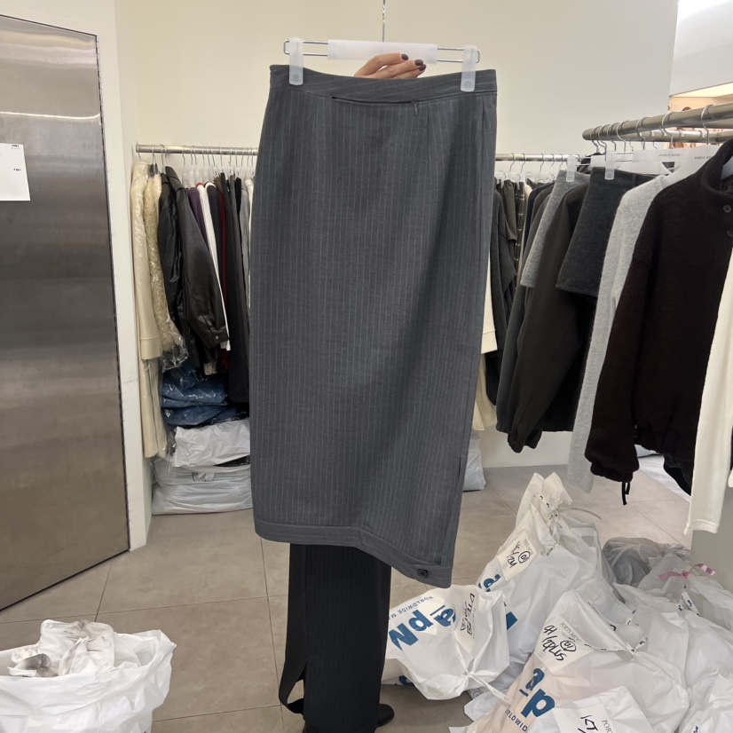 PORTS MOSS東大門㊣代購女裝新品真品熱賣推薦長裙羊毛拉鏈PORTS MOSS長裙