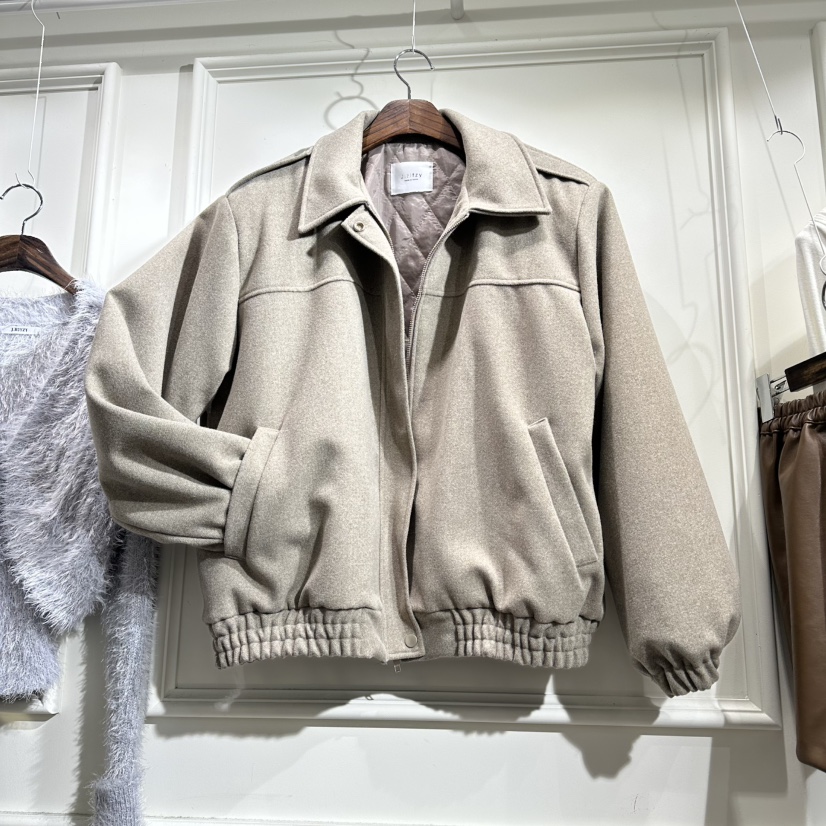 J.RITZY韓國代購㊣女裝新品休閑真品時尚人氣熱賣25秋冬夾克J.RITZY夾克圖色1