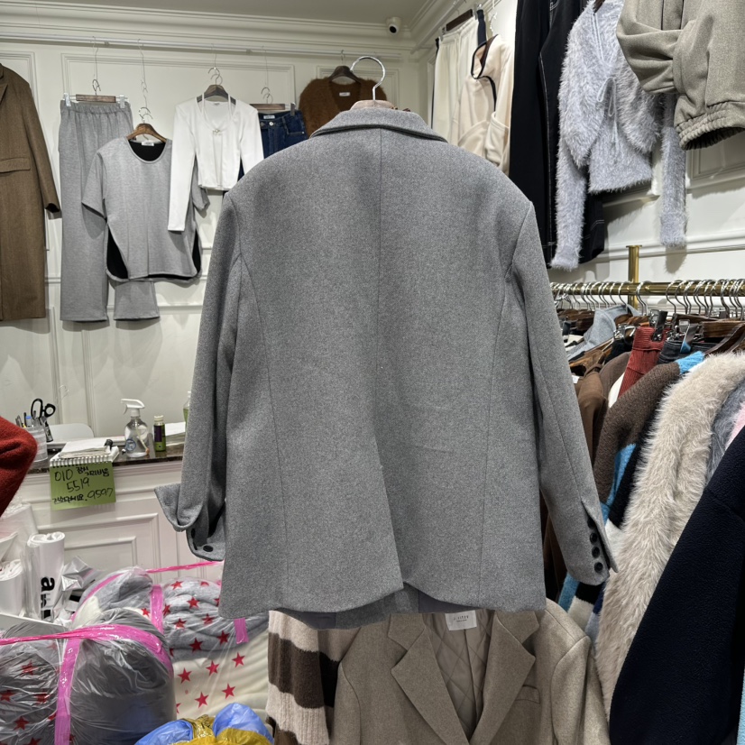 J.RITZY韓國代購㊣女裝新品真品職業推薦時尚休閑夾克羊毛J.RITZY夾克