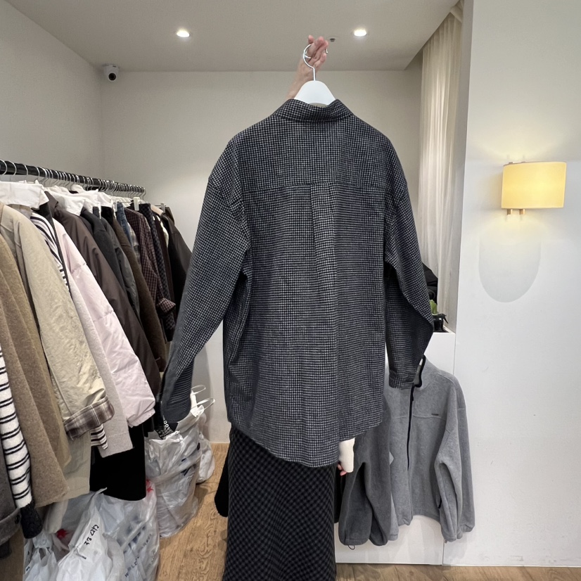 JINSIM韓國代購㊣女裝新品休閑25秋冬職業推薦熱賣襯衫蕾絲衫JINSIM襯衫/蕾絲衫