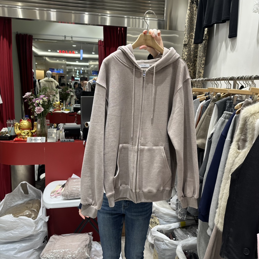 SOLAR韓國代購㊣女士新款時尚25秋冬休閑職業人氣真品衛衣加絨SOLAR衛衣