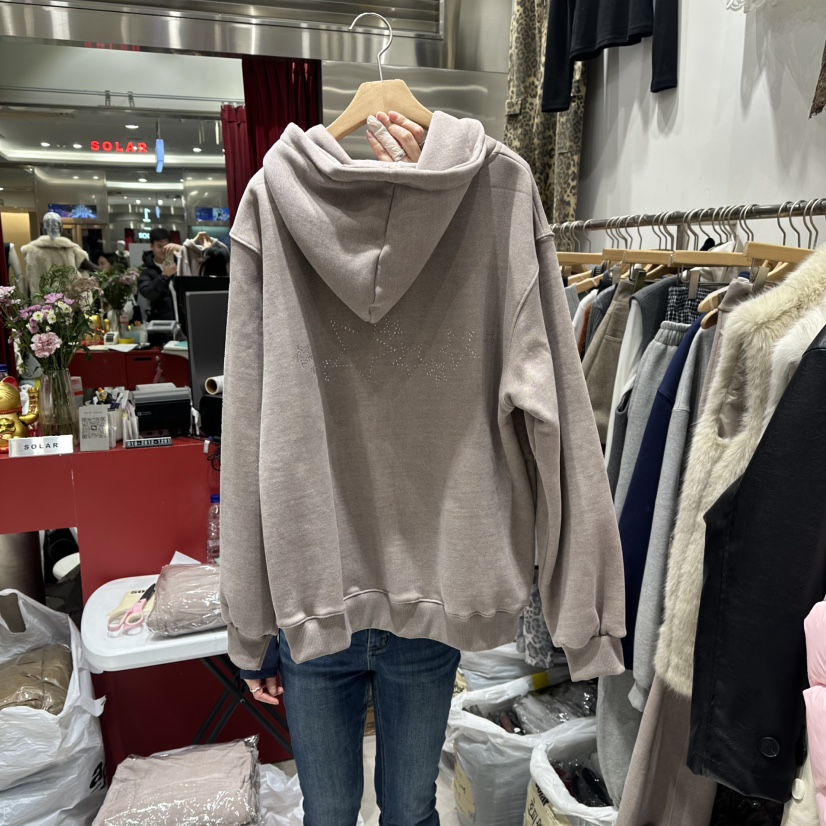 SOLAR韓國代購㊣女士新款時尚25秋冬休閑職業人氣真品衛衣加絨SOLAR衛衣圖色2