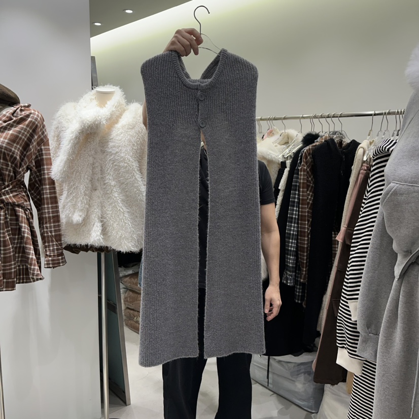 BAIE.38東大門㊣實拍女裝新款時尚推薦圍巾披肩羊毛圍巾連帽BAIE.38圍巾/披肩圖色2