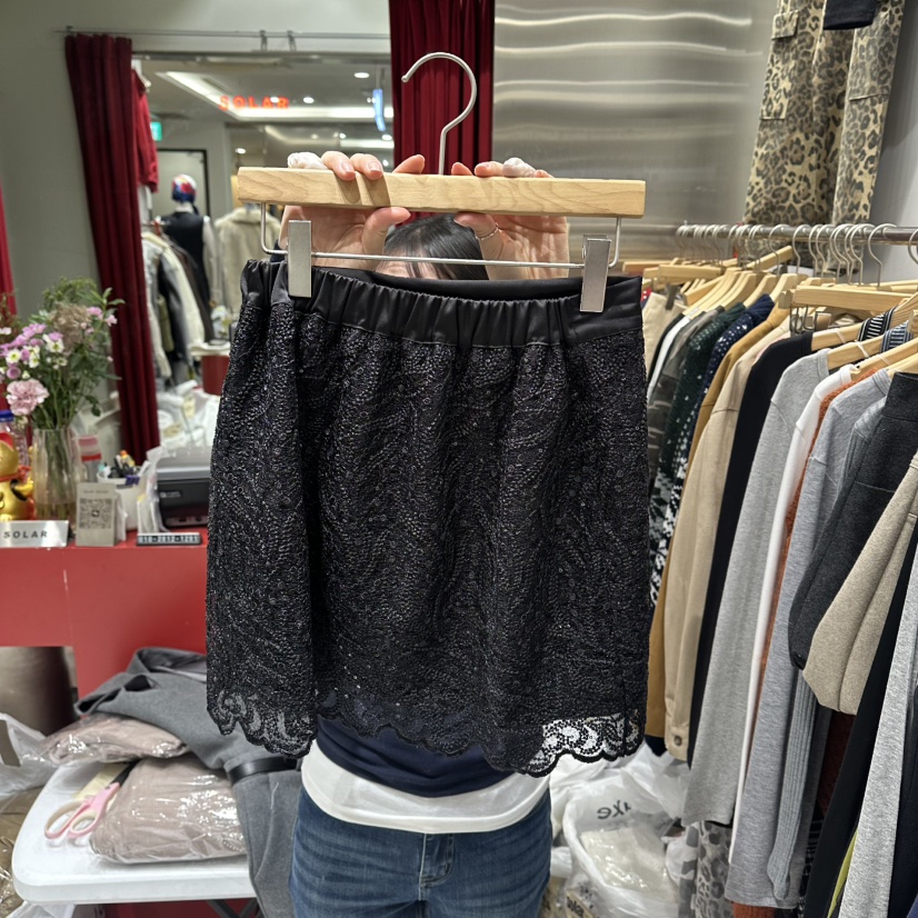 SOLAR韓國直郵㊣女裝新品熱賣休閑人氣職業時尚25秋冬推薦短裙SOLAR短裙