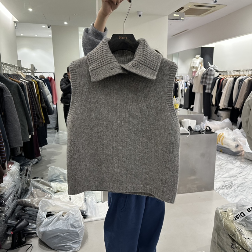 DIARRA東大門㊣代購女裝新品職業時尚25秋冬真品熱賣休閑馬甲DIARRA馬甲圖色2