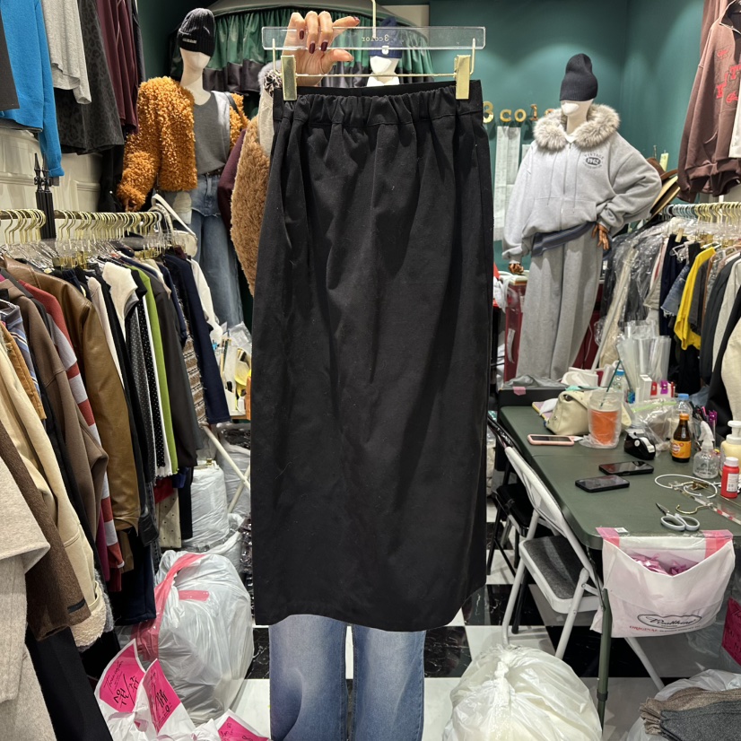 3COLOR東大門㊣直郵女裝新品真品長裙口袋Three color長裙