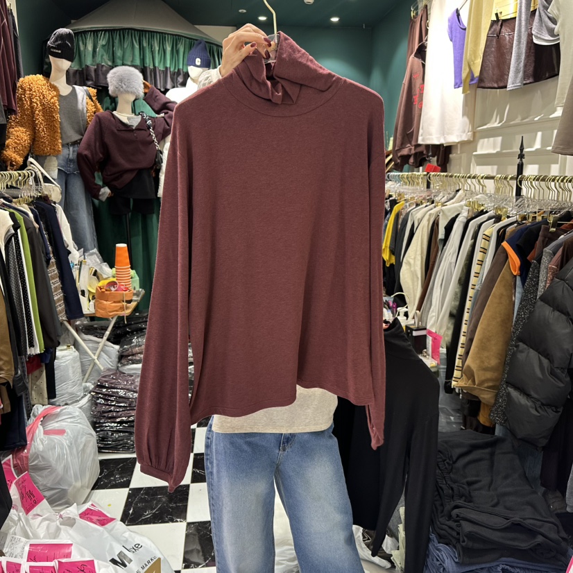 3COLOR東大門㊣直郵女士新款真品長袖T恤Three color長袖T恤圖色3