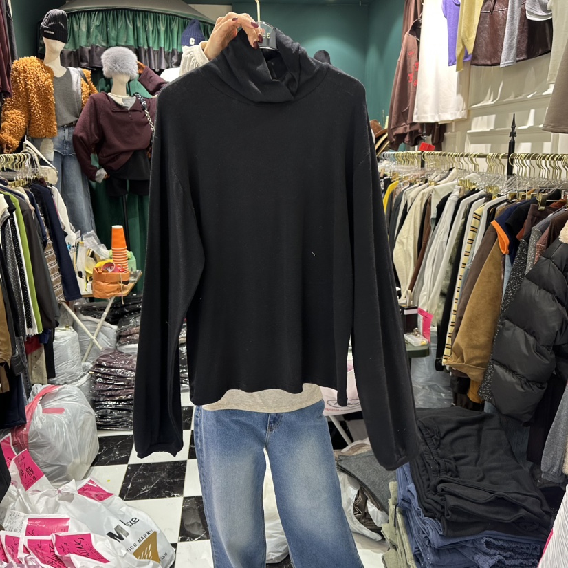 3COLOR東大門㊣直郵女士新款真品長袖T恤Three color長袖T恤圖色4