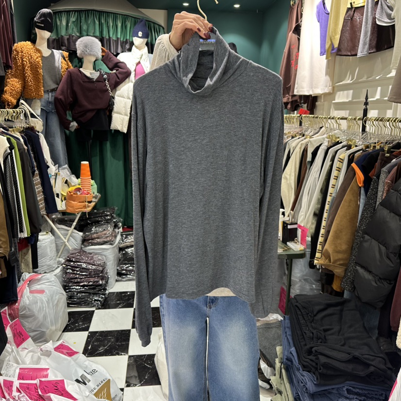 3COLOR東大門㊣直郵女士新款真品長袖T恤Three color長袖T恤圖色5