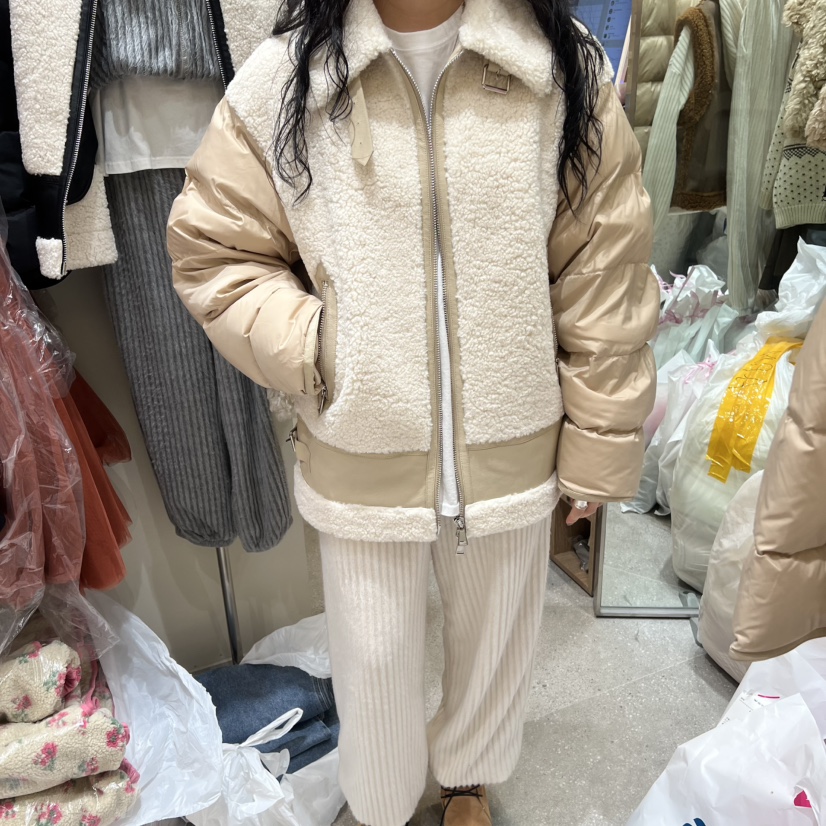 BY FLOW東大門㊣代購女士新款25秋冬熱賣時尚短款羽絨服絨BY FLOW短款羽絨服