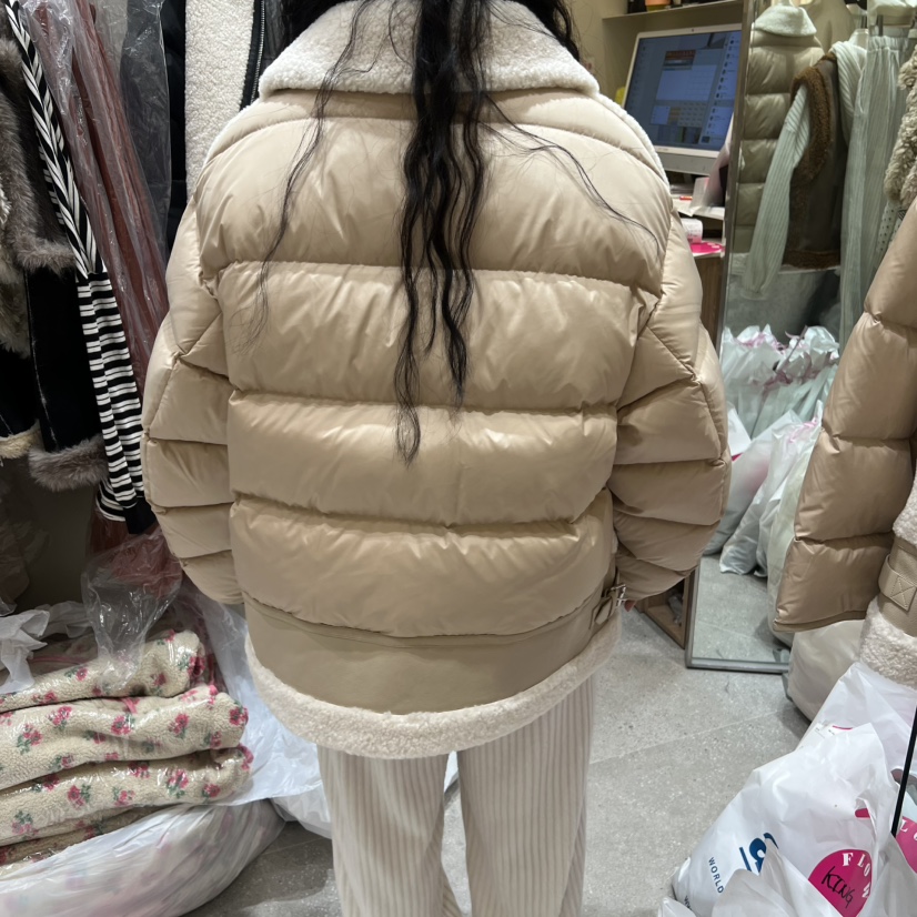 BY FLOW東大門㊣代購女士新款25秋冬熱賣時尚短款羽絨服絨BY FLOW短款羽絨服