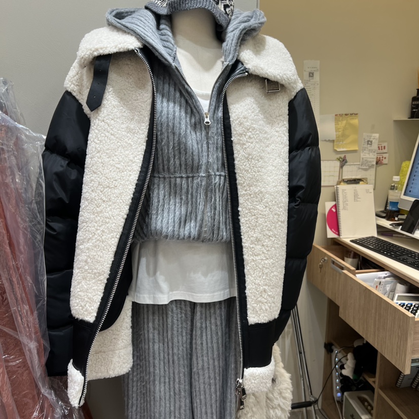 BY FLOW東大門㊣代購女士新款25秋冬熱賣時尚短款羽絨服絨BY FLOW短款羽絨服圖色2