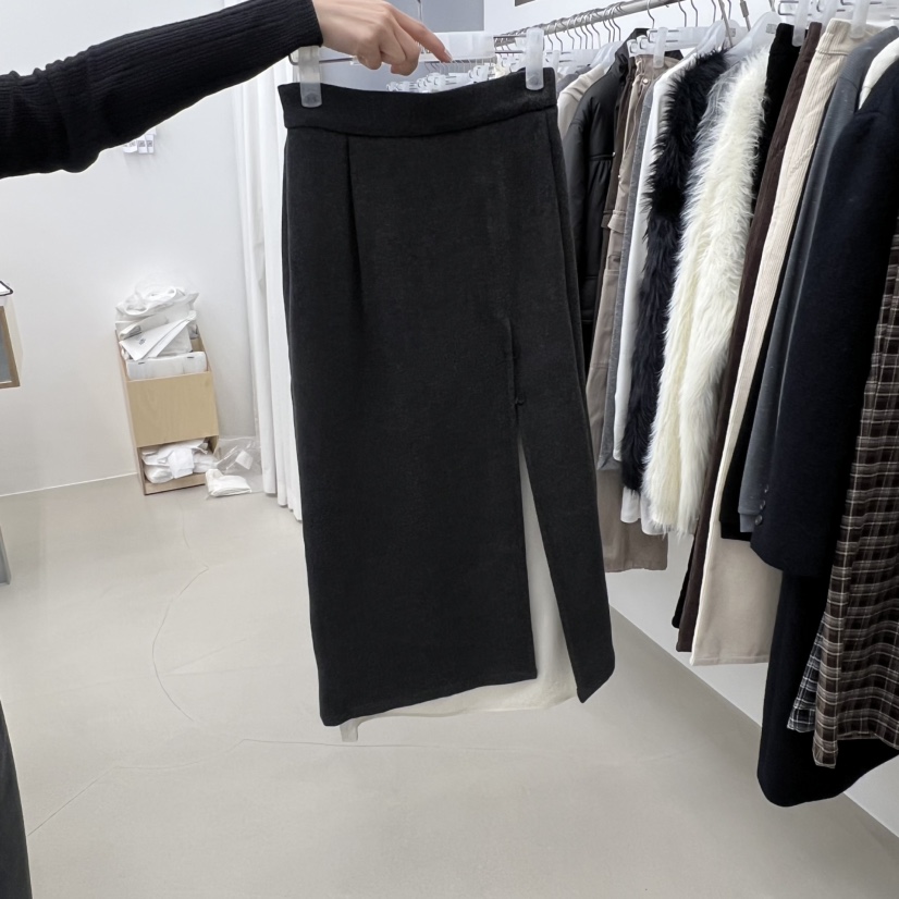 STAINLESS東大門㊣代購女裝新品25秋冬時尚真品半身裙中短裙STAINLESS半身裙/中短裙圖色2