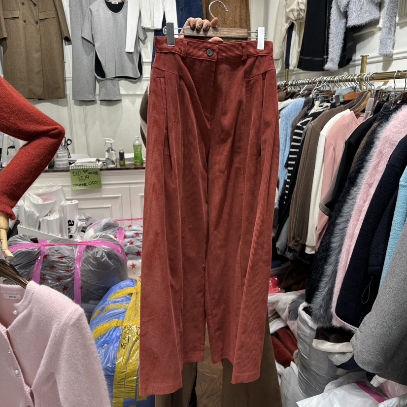 J.RITZY韓國代購㊣女士新品25秋冬推薦熱賣人氣休閑褲燈芯絨J.RITZY休閑褲圖色2