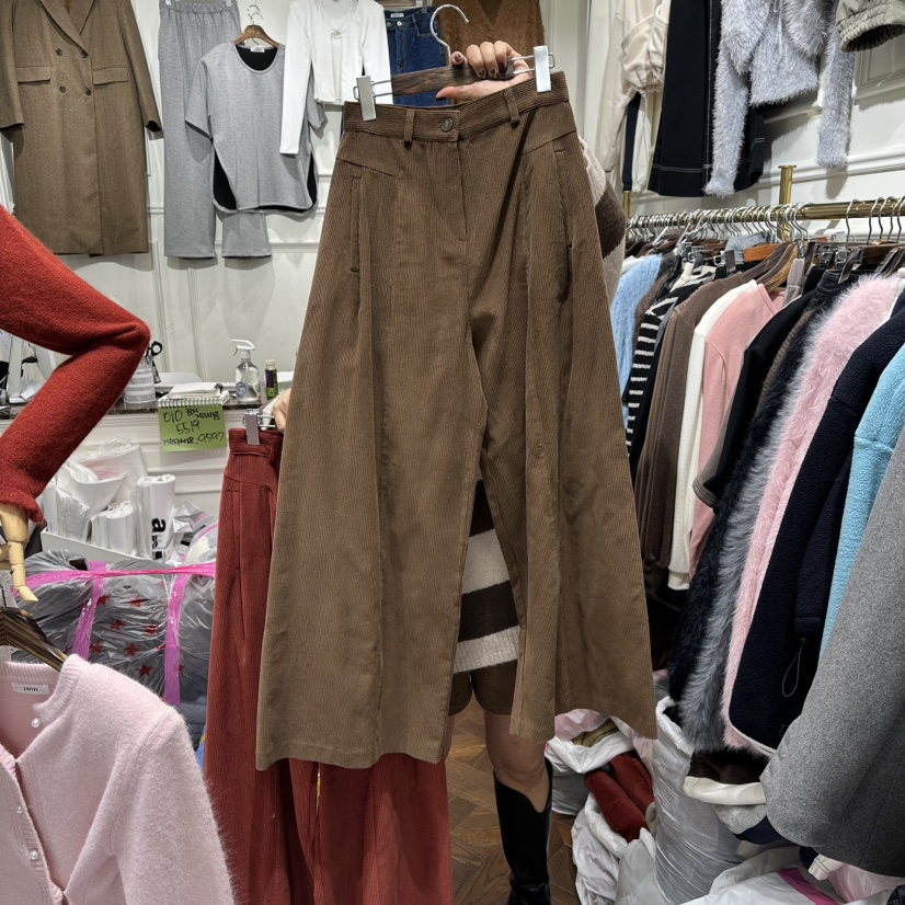 J.RITZY韓國代購㊣女士新品25秋冬推薦熱賣人氣休閑褲燈芯絨J.RITZY休閑褲圖色3