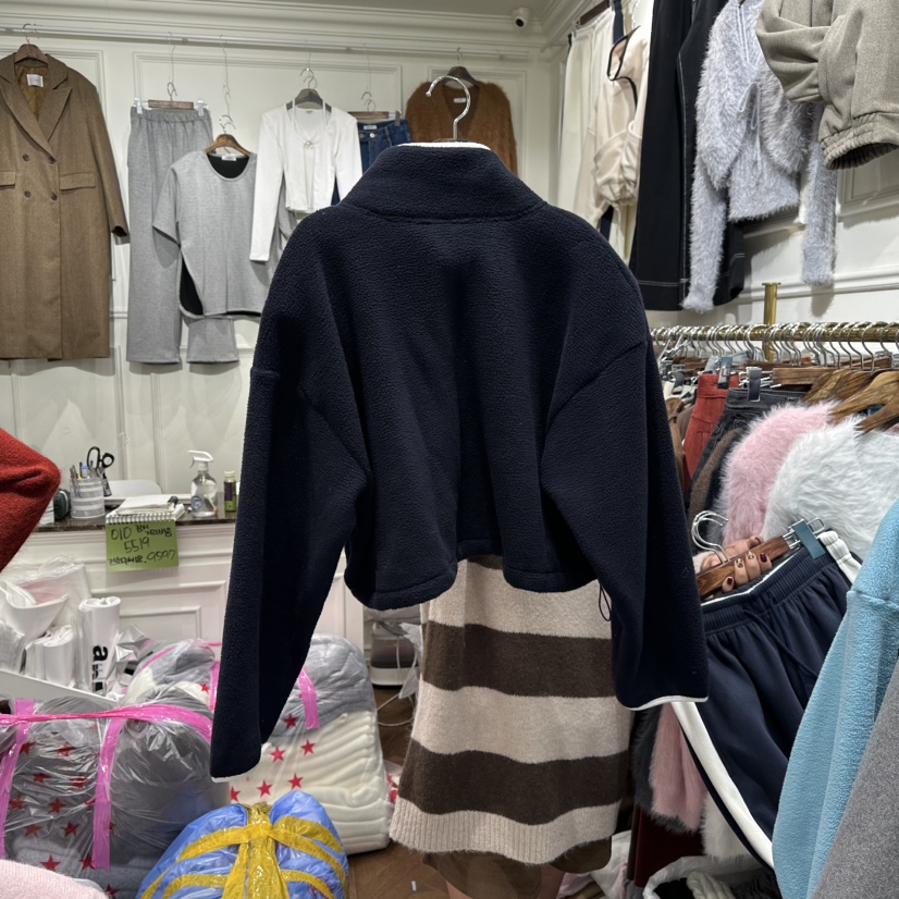 J.RITZY東大門㊣代購女士新款時尚25秋冬推薦夾克拉鏈連帽J.RITZY夾克