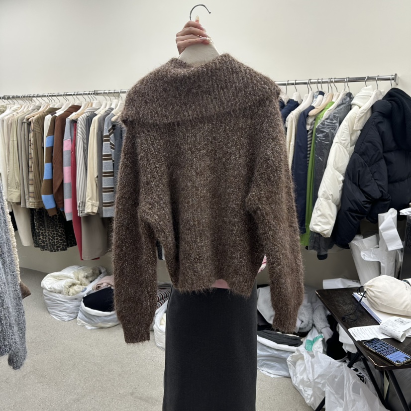 AMOEBA東大門㊣直郵女裝新品休閑推薦熱賣人氣25秋冬真品毛衣AMOEBA毛衣