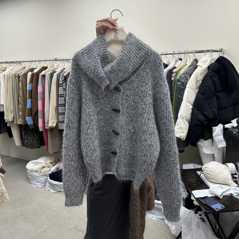 AMOEBA東大門㊣直郵女裝新品休閑推薦熱賣人氣25秋冬真品毛衣AMOEBA毛衣圖色1