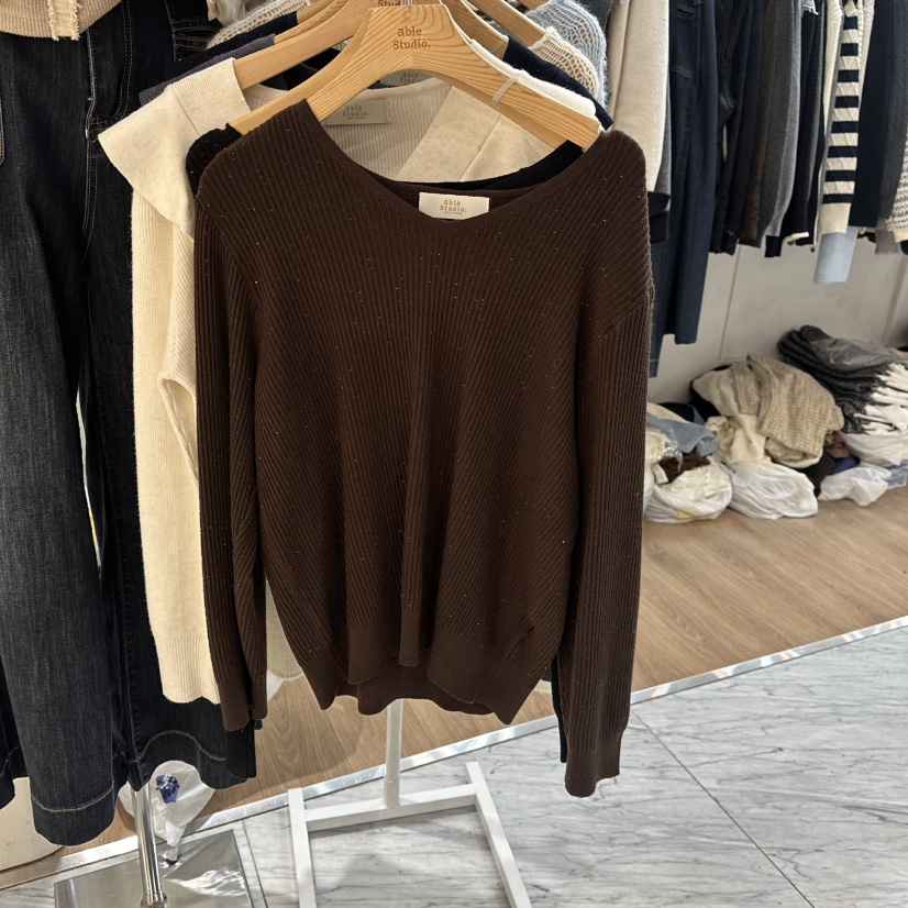 ABLESTUDIO韓國直郵㊣女士新品時尚人氣推薦熱賣25秋冬針織衫ABLESTUDIO針織衫圖色3