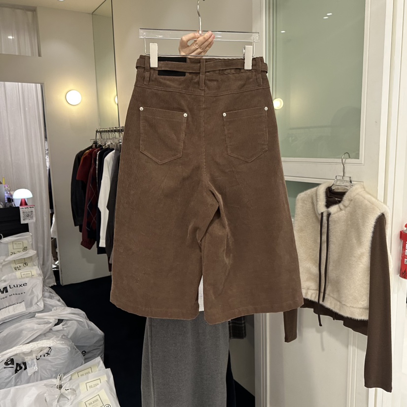 BLISS韓國直郵㊣女裝新品熱賣職業人氣真品時尚休閑短褲含腰帶BLISS短褲