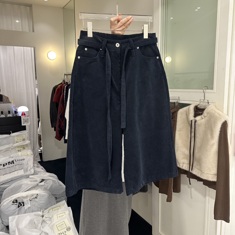 BLISS韓國直郵㊣女裝新品熱賣職業人氣真品時尚休閑短褲含腰帶BLISS短褲圖色1