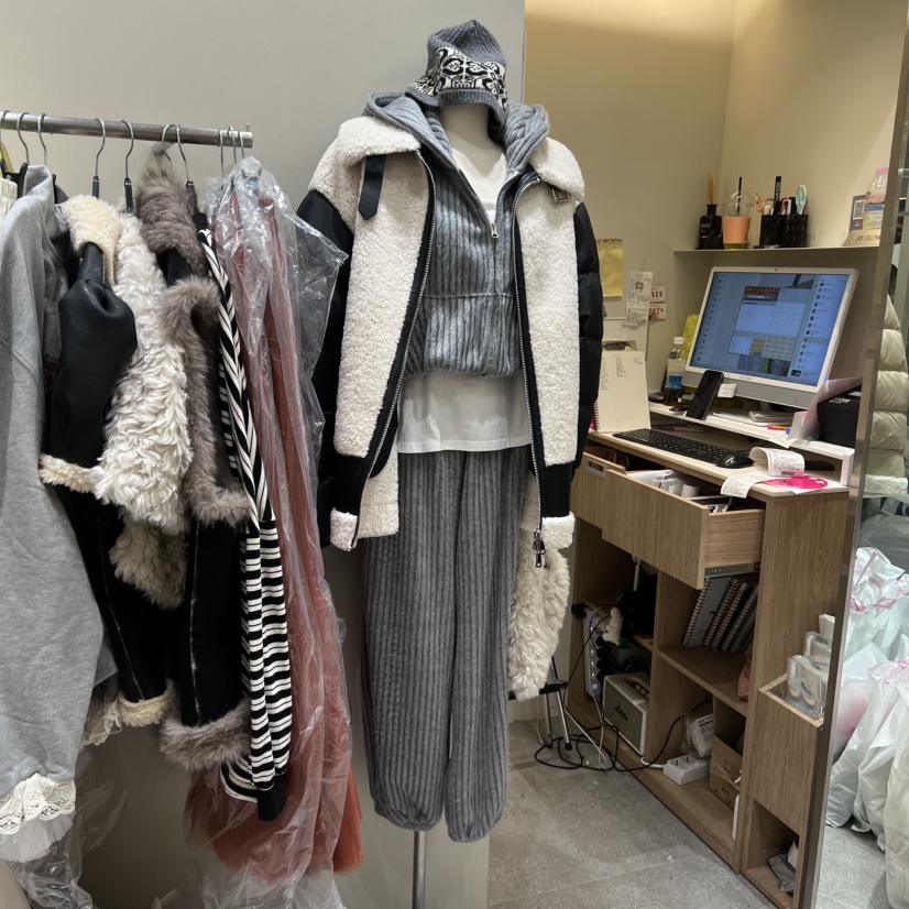 BY FLOW韓國直郵㊣女士新品熱賣職業時尚25秋冬夾克安哥拉BY FLOW夾克