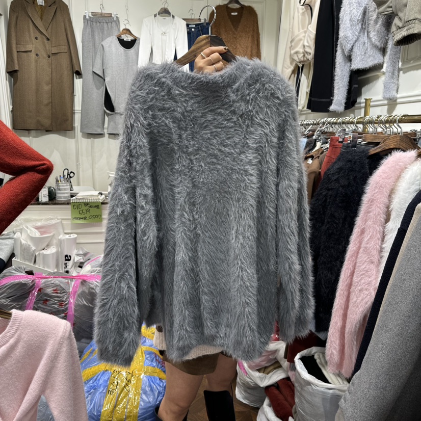 J.RITZY東大門㊣代購女裝新品人氣時尚熱賣針織衫貂絨開衫J.RITZY針織衫