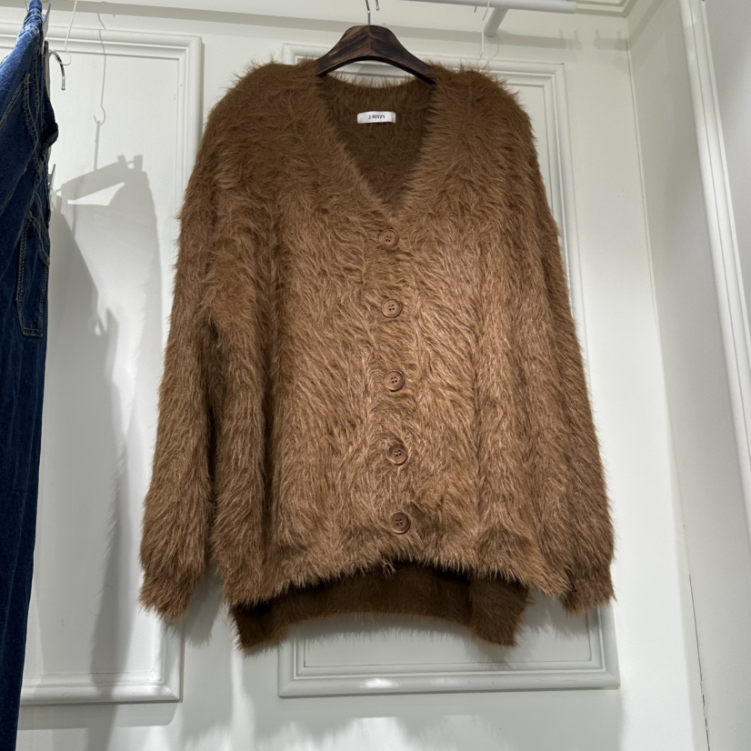 J.RITZY東大門㊣代購女裝新品人氣時尚熱賣針織衫貂絨開衫J.RITZY針織衫圖色5