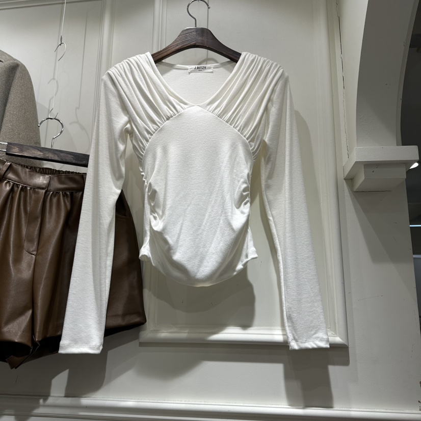 J.RITZY韓國代購㊣女裝新款休閑真品熱賣人氣25秋冬長袖T恤J.RITZY長袖T恤圖色1