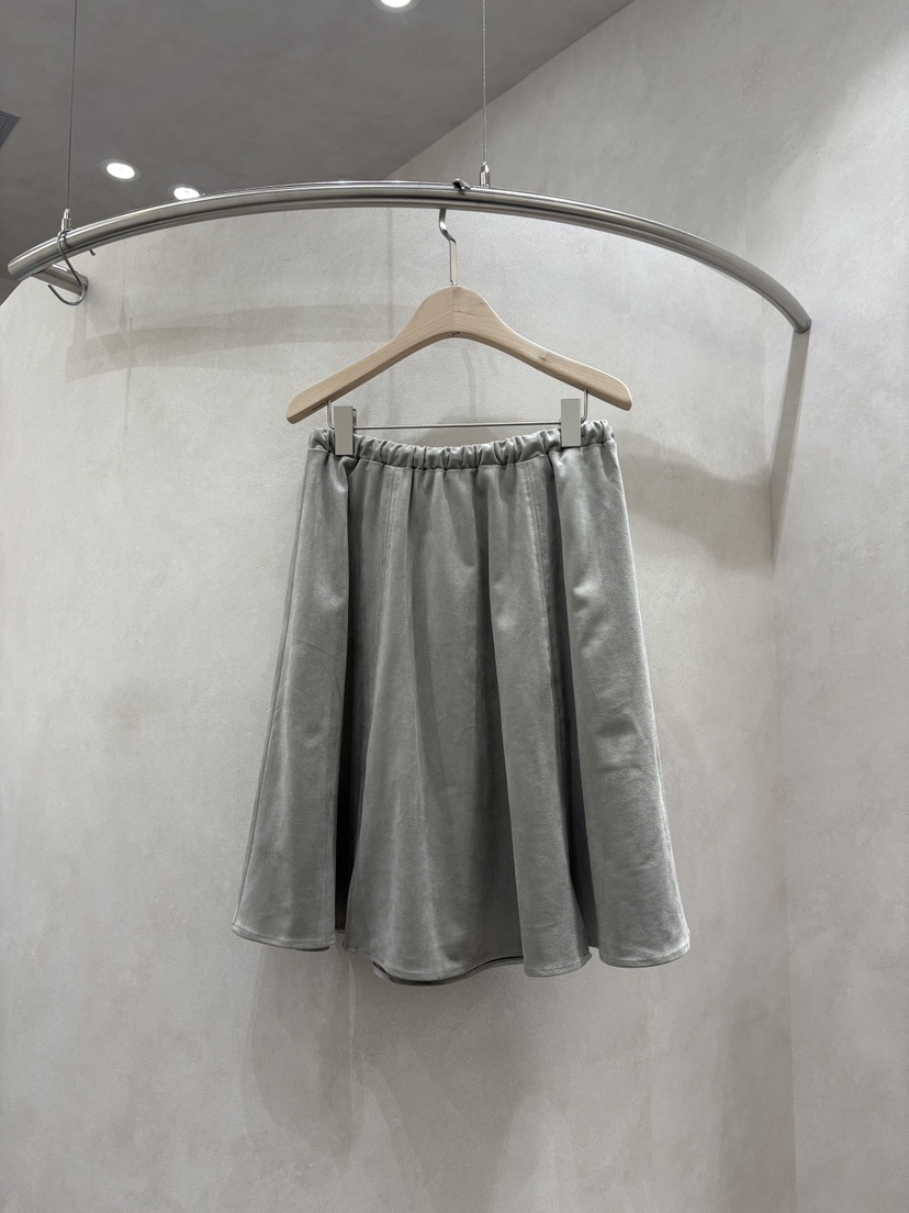 WHO IS SHE韓國直郵㊣女裝新品休閑人氣半身裙中短裙麂皮WHO IS SHE半身裙/中短裙