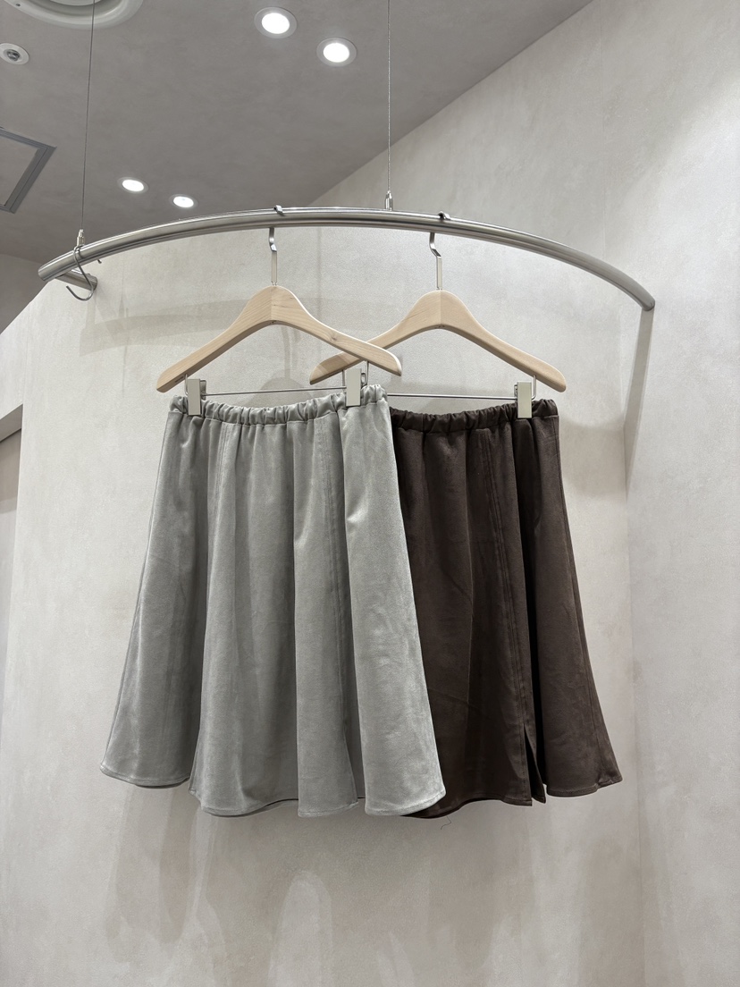 WHO IS SHE韓國直郵㊣女裝新品休閑人氣半身裙中短裙麂皮WHO IS SHE半身裙/中短裙