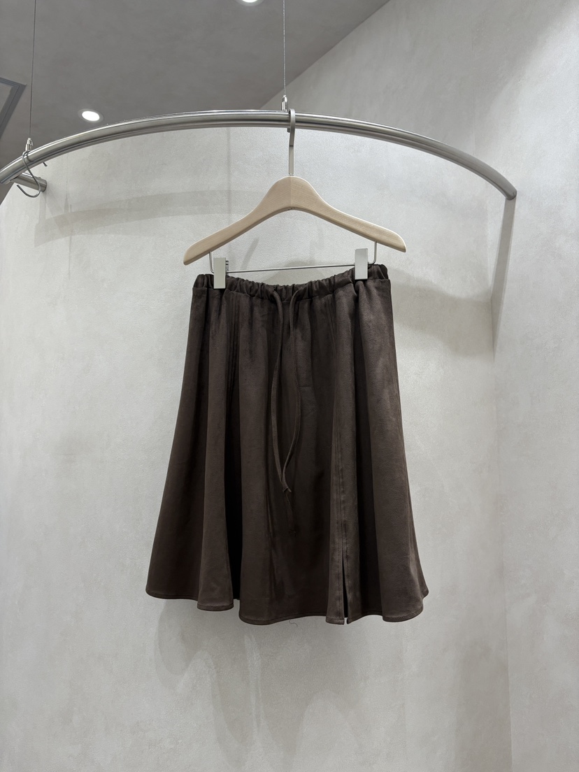 WHO IS SHE韓國直郵㊣女裝新品休閑人氣半身裙中短裙麂皮WHO IS SHE半身裙/中短裙圖色2