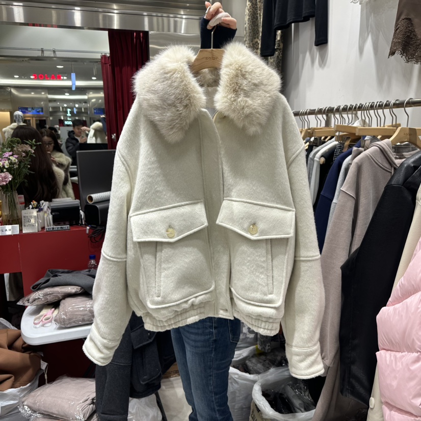 SOLAR韓國代購㊣女裝新品熱賣休閑職業25秋冬人氣真品時尚夾克SOLAR夾克圖色1