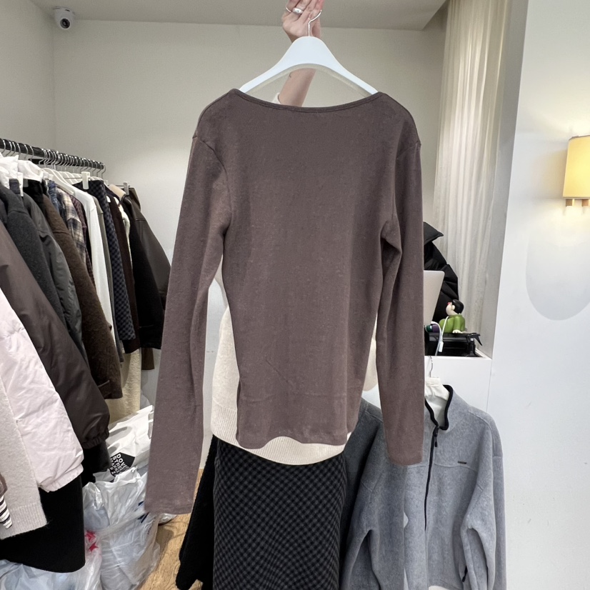 JINSIM韓國直郵㊣女裝新款休閑25秋冬熱賣時尚真品推薦長袖T恤JINSIM長袖T恤