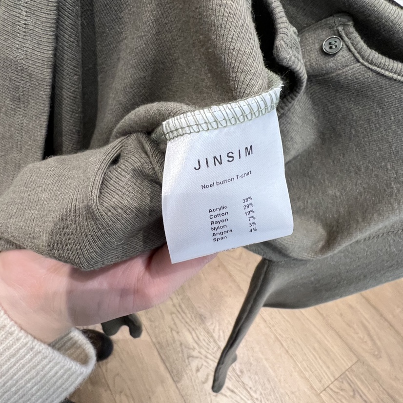 JINSIM韓國直郵㊣女裝新款休閑25秋冬熱賣時尚真品推薦長袖T恤JINSIM長袖T恤