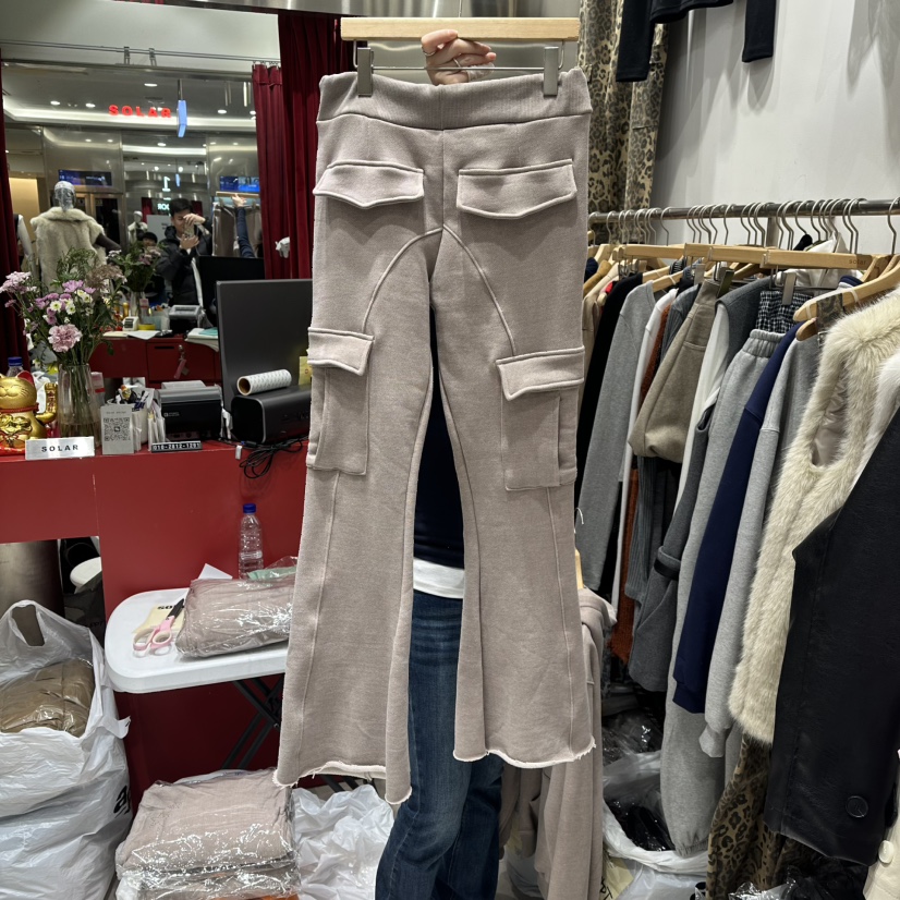 SOLAR東大門㊣直郵女裝新款真品推薦人氣25秋冬熱賣休閑褲加絨SOLAR休閑褲