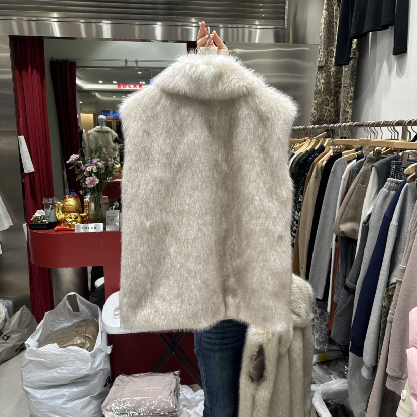 SOLAR東大門㊣實拍女裝新款推薦25秋冬時尚人氣職業真品馬甲SOLAR馬甲