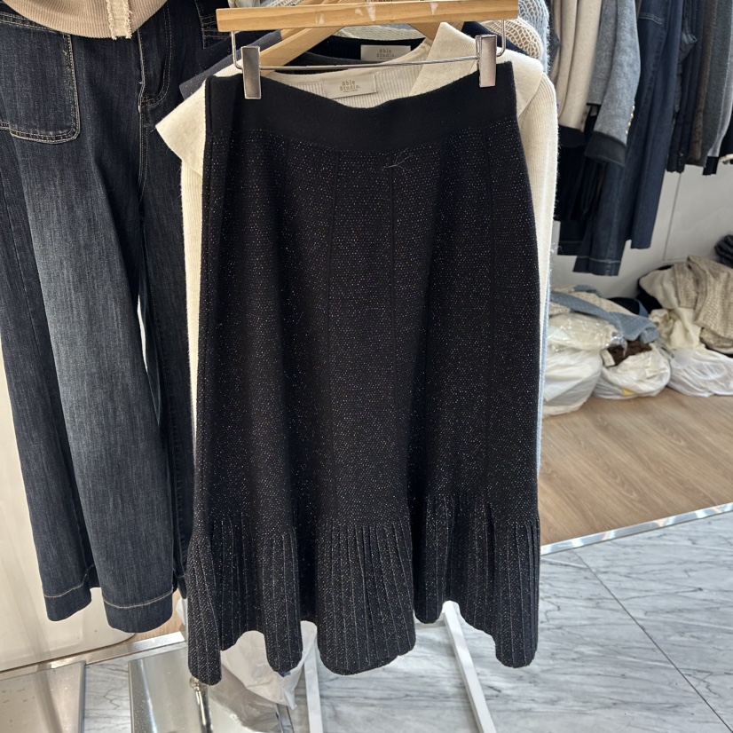 ABLESTUDIO韓國代購㊣女裝新款熱賣人氣推薦25秋冬休閑長裙ABLESTUDIO長裙