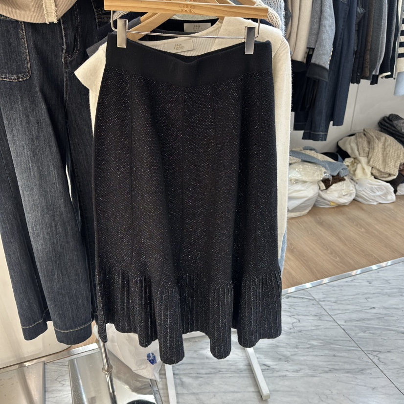 ABLESTUDIO韓國代購㊣女裝新款熱賣人氣推薦25秋冬休閑長裙ABLESTUDIO長裙圖色2