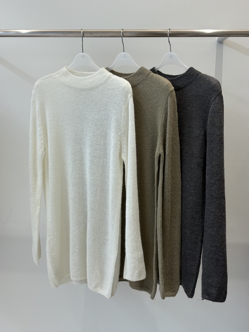 THERE韓國直郵㊣女士新品休閑推薦時尚25秋冬真品針織衫羊駝THERE針織衫