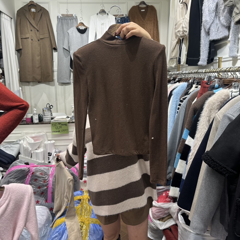 J.RITZY韓國代購㊣女士新品休閑25秋冬推薦職業時尚長袖T恤J.RITZY長袖T恤