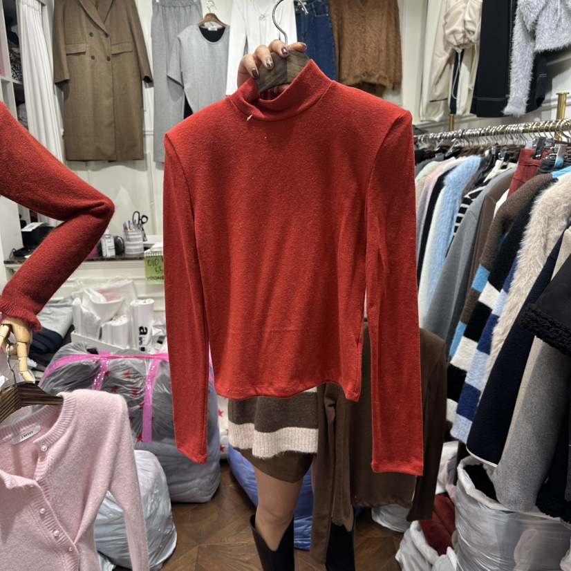 J.RITZY韓國代購㊣女士新品休閑25秋冬推薦職業時尚長袖T恤J.RITZY長袖T恤圖色1