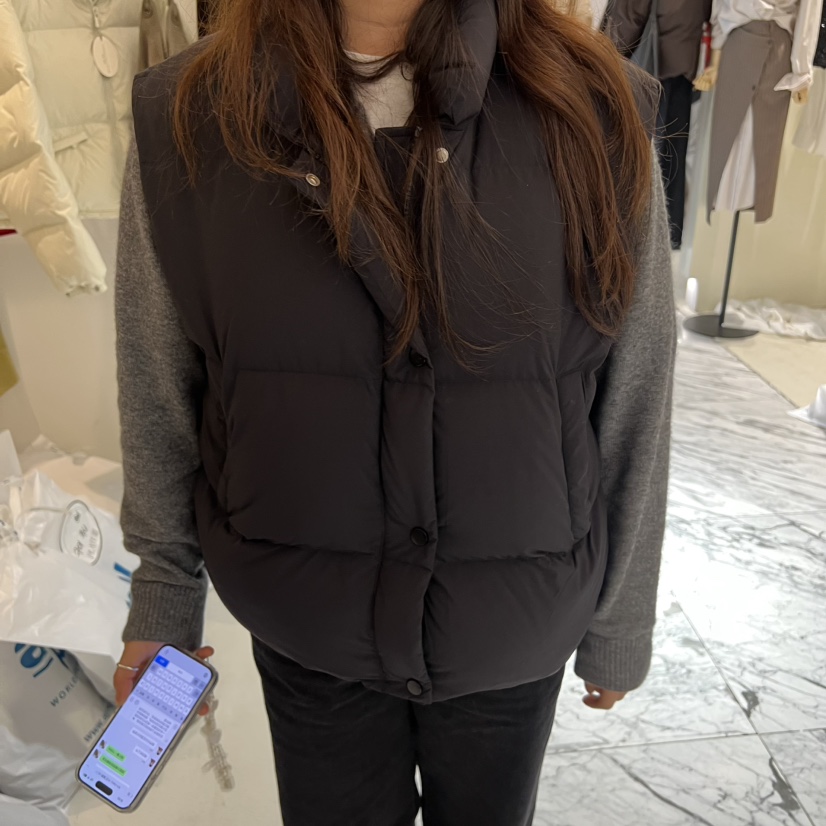 PLATE東大門㊣實拍女裝新款25秋冬推薦休閑職業馬甲不含內搭絨PLATE馬甲圖色2